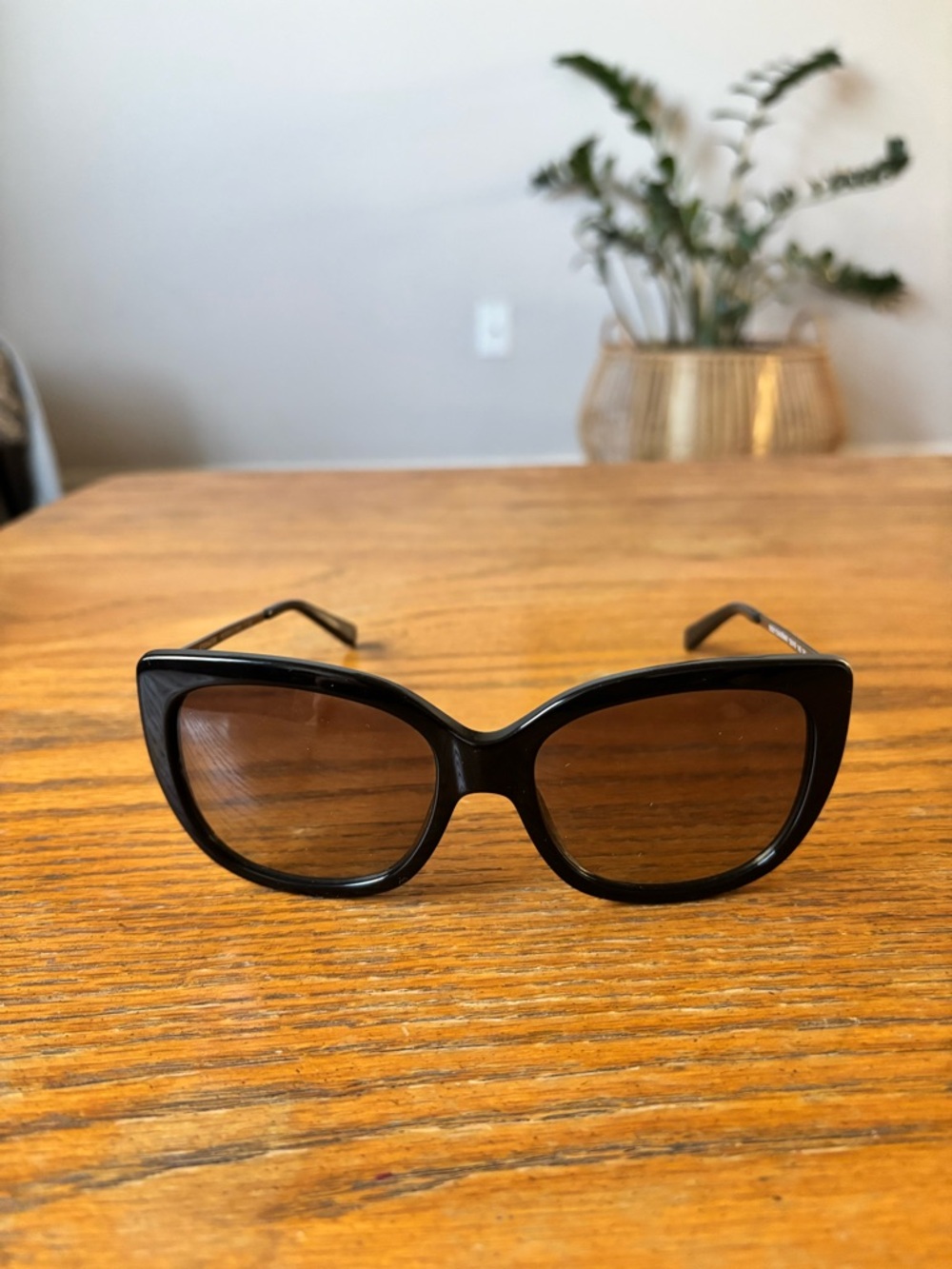 Coach Black Oversized Square Sunglasses with Gradient Lenses - Picture 3 of 13